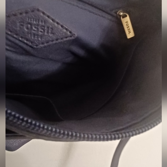 FOSSIL Blue Leather Men's Bag - Picture 3 of 5